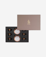 مجموعة ديملاج سيلينا من 6 قطع طقم إسبريسو (ذهبي ووردي)