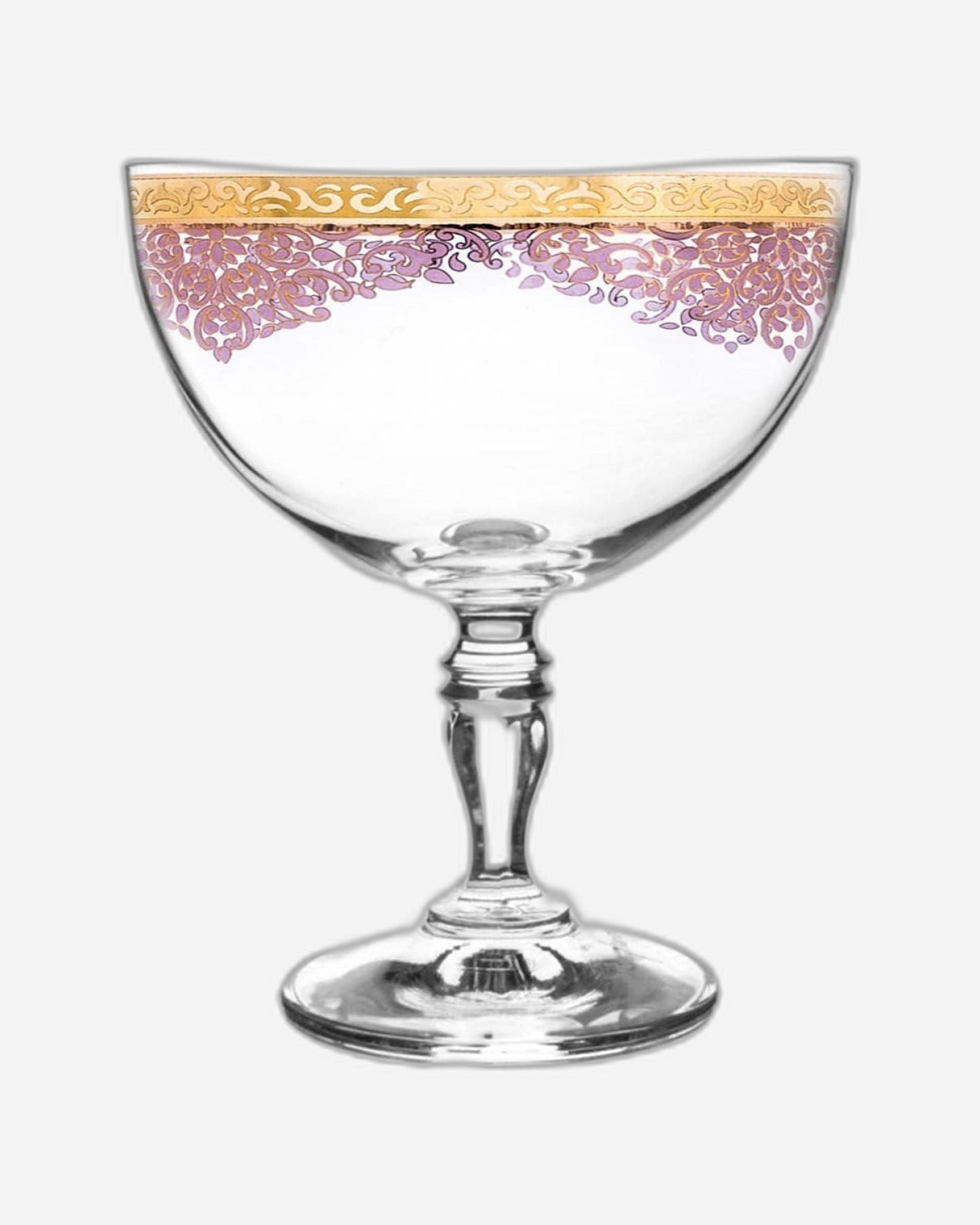 أكواب آيس كريم ديملاج سيلينا، 6 قطع، ذهبي ووردي