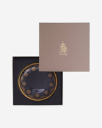 صينية تقديم سيلينا بمقبض من ديملاج (ذهبي ووردي)