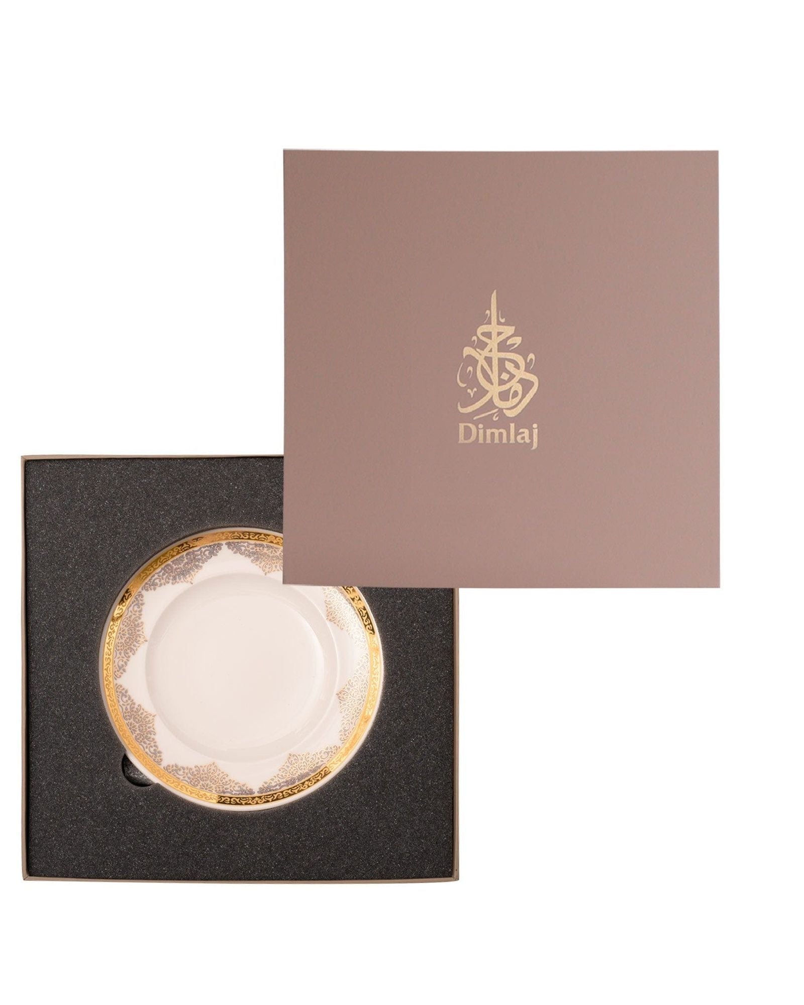 مجموعة أطباق الحلوى سيلينا من ديملاج، 6 قطع (ذهبي ووردي)