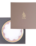 طبق شحن دائري كبير من ديملاج سيلينا (ذهبي ووردي)