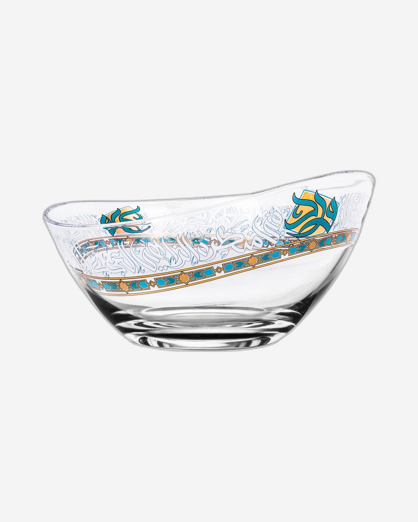 وعاء تقديم ديملاج وورود ذهبي وأخضر