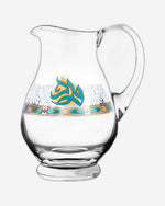 إبريق ورود كريستالي بمقبض من ديملاج (ذهبي وأخضر)