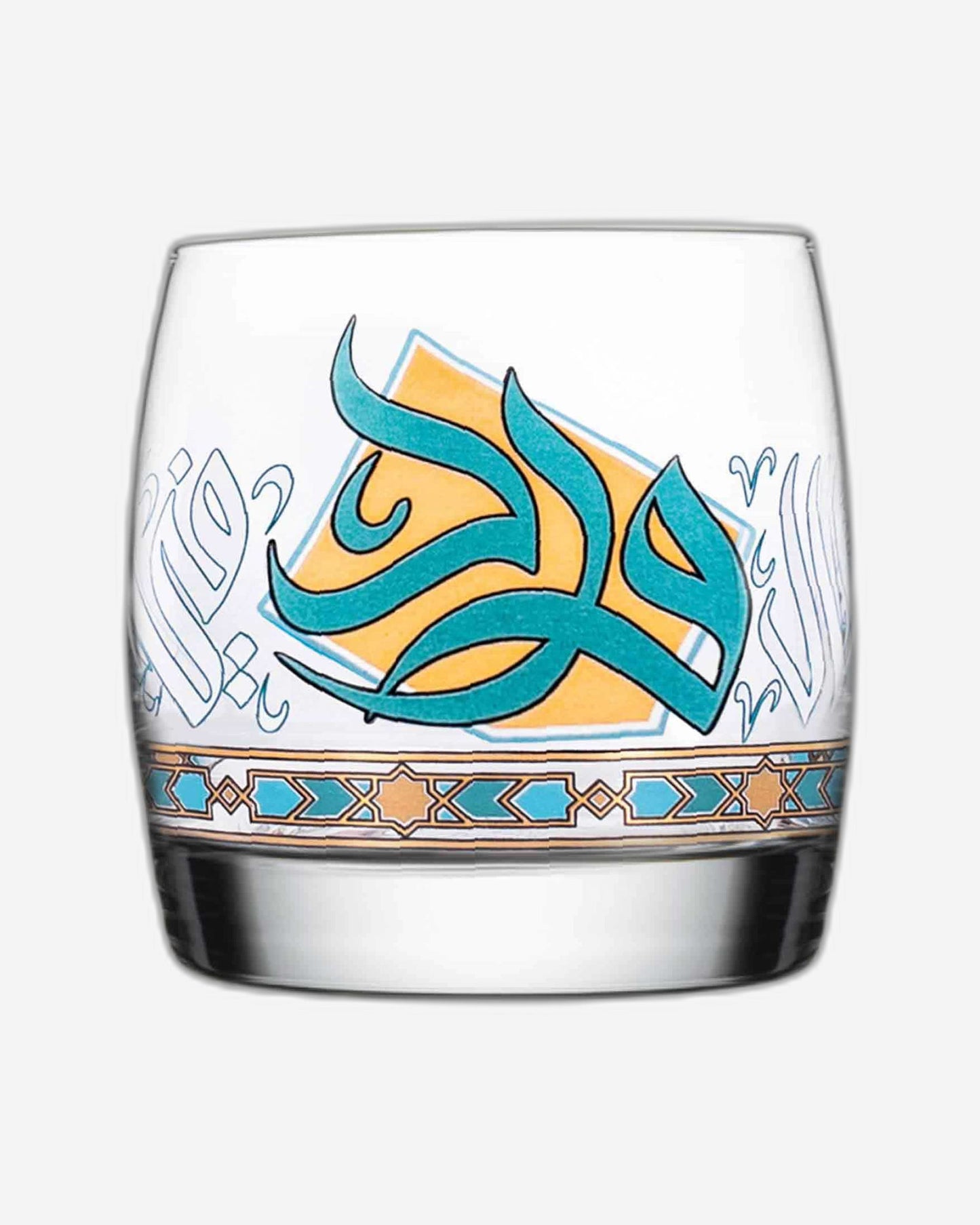 أكواب ديملاج وورود، 6 قطع، ذهبية وخضراء