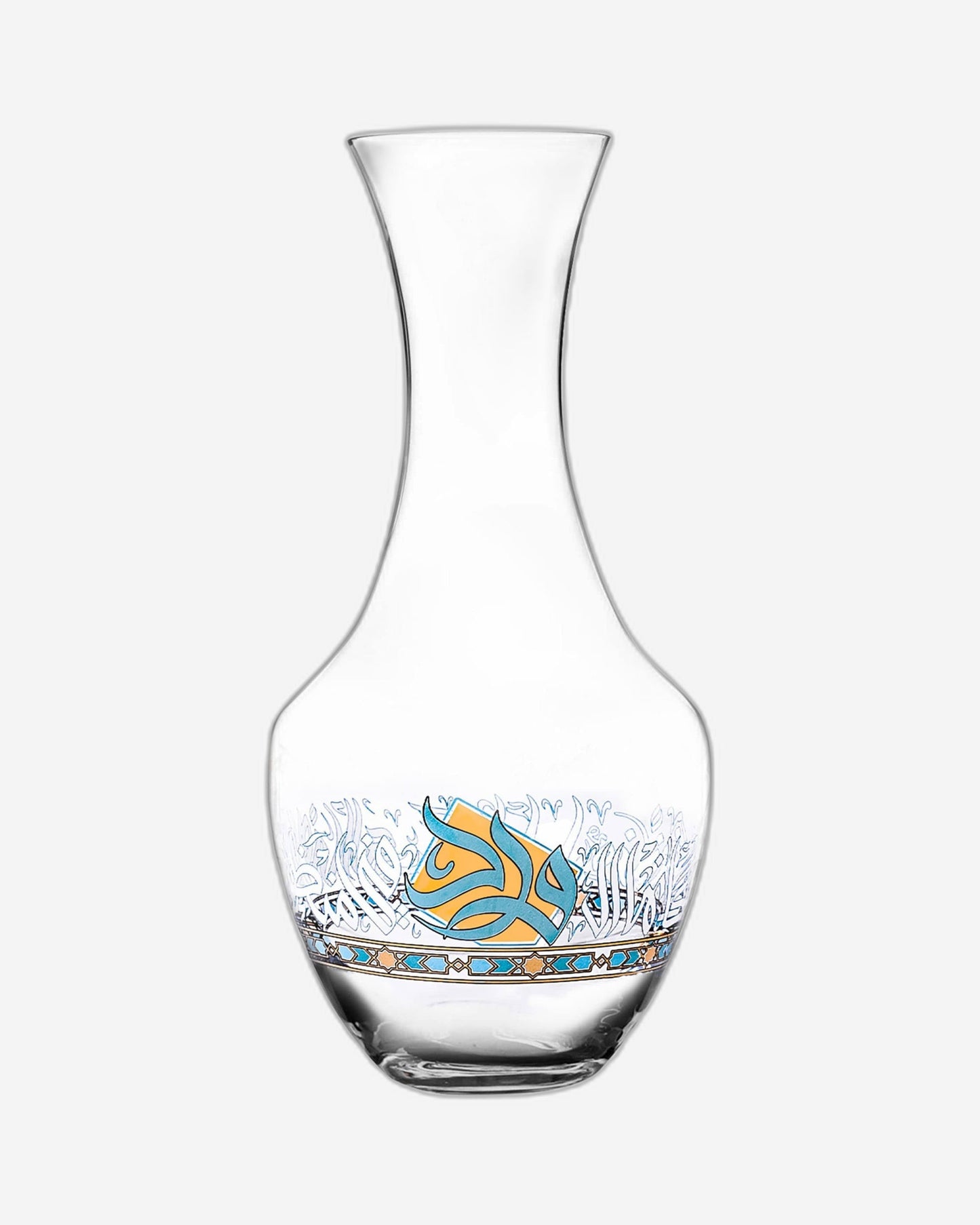 إبريق ديملاج وورود كريستال ذهبي وأخضر