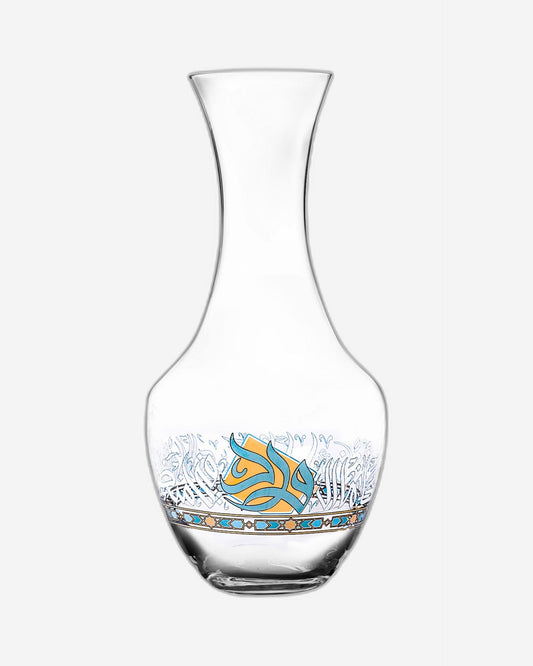 ديكانتر كريستال ديملاج ورود (ذهبي وأخضر)