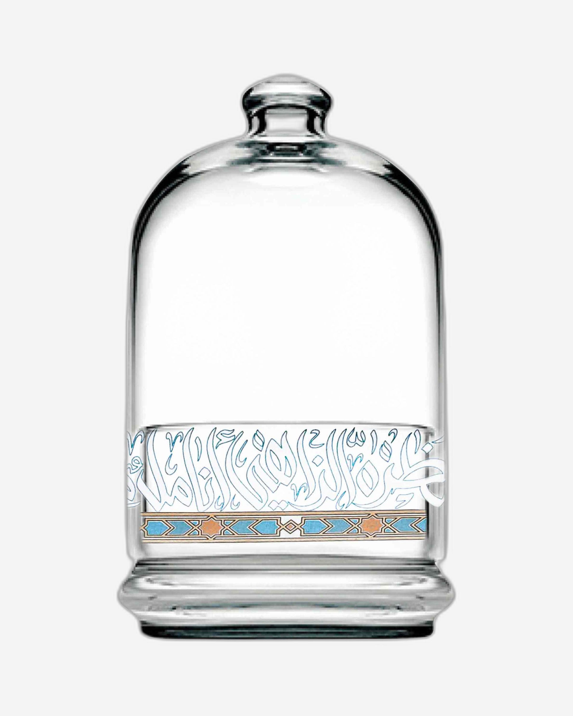 بونبونير زجاجي من ديملاج ورود (ذهبي وأخضر)