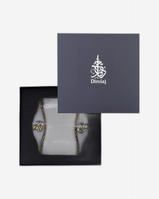 مجموعة ورود دملاج، 6 قطع (ذهبي وأخضر)