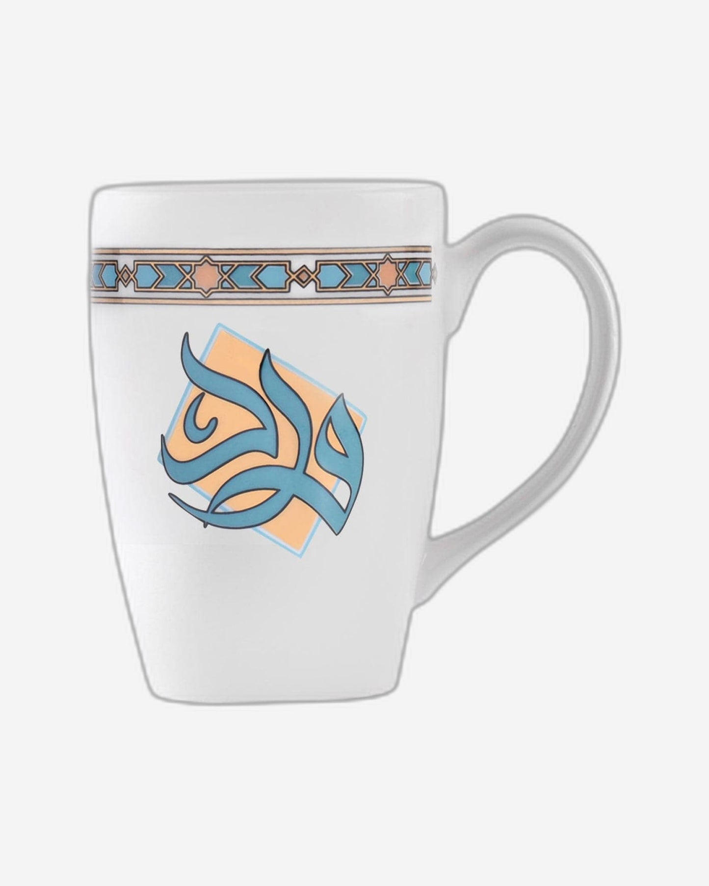 أكواب ديملاج وورود، قطعتان، بورسلين ذهبي وأخضر