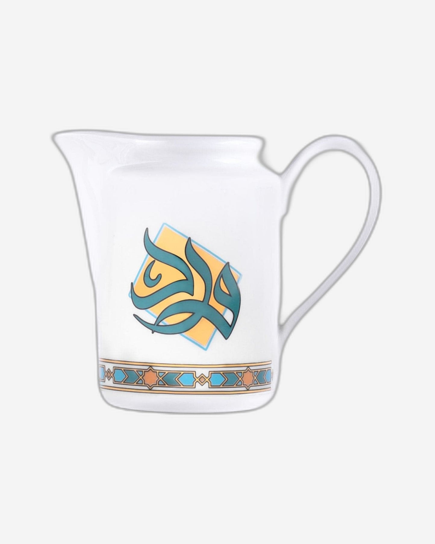 أباريق حليب ديملاج وورود، قطعتان، ذهبي وأخضر