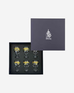 مجموعة ديملاج ريحان من 6 قطع سيقان كأس (ذهبي)