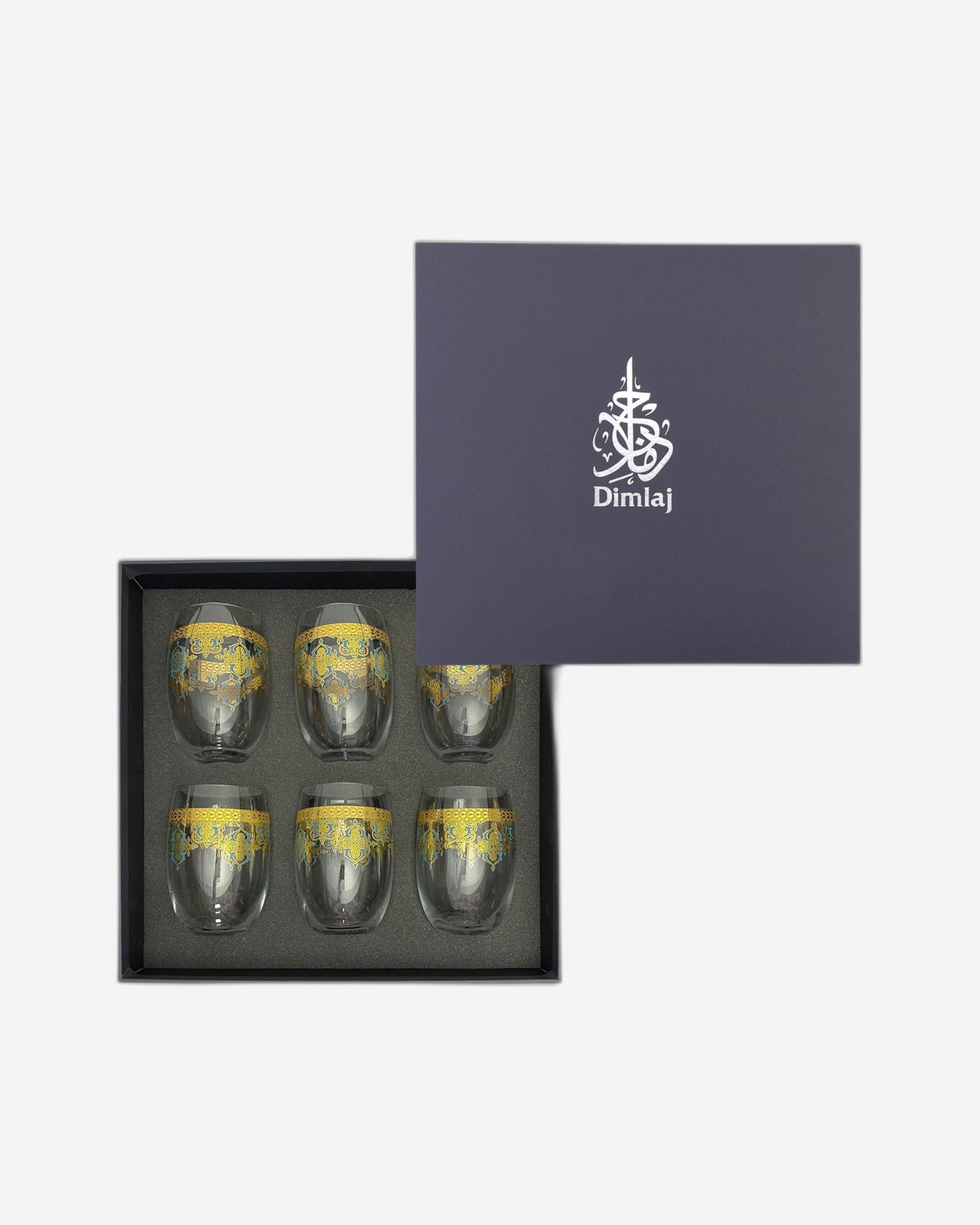 أكواب ديملاج ريحان 6 قطع ذهبية