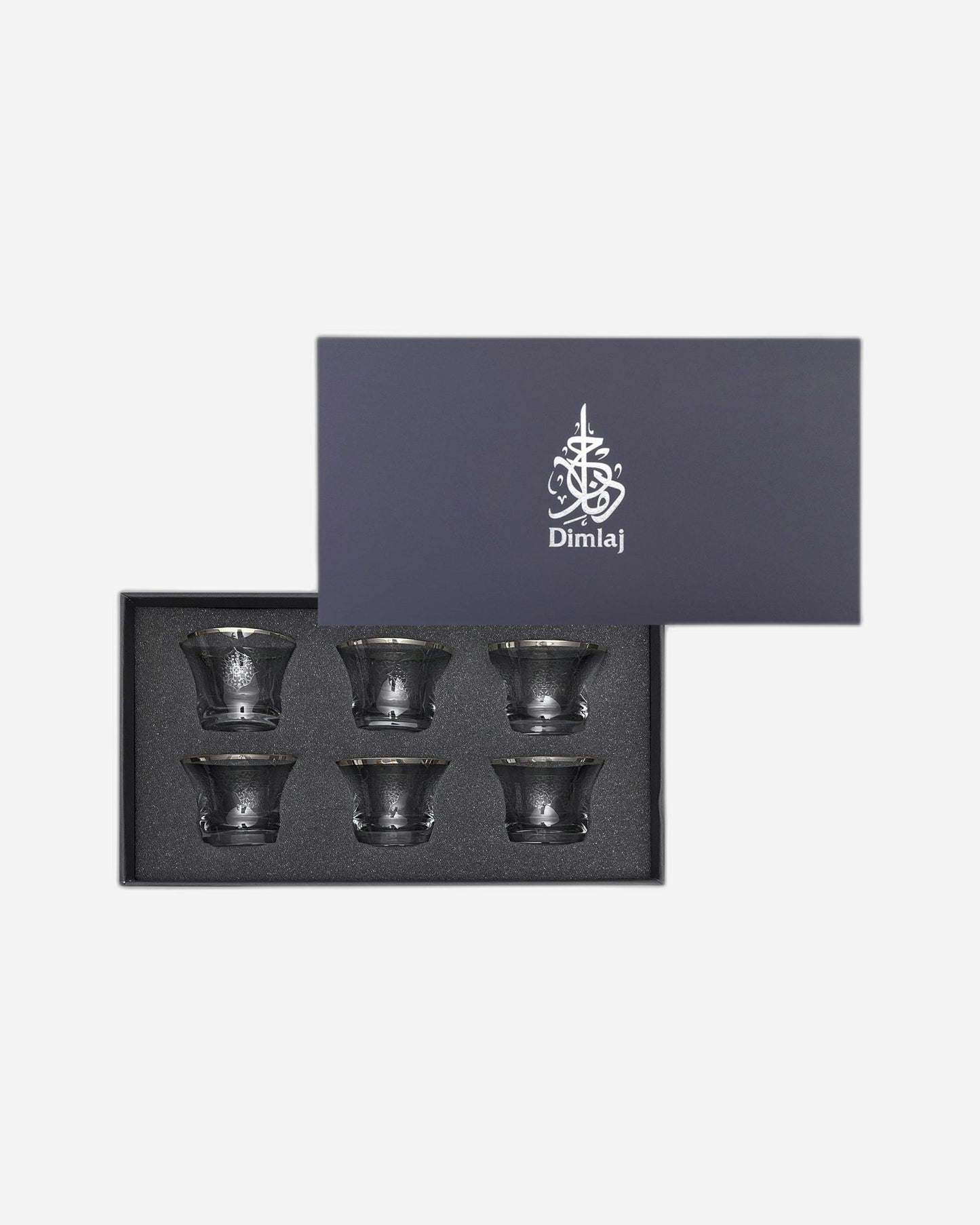 أكواب ديملاج بيرلا كاوا 6 قطع كريستال بلاتينيوم