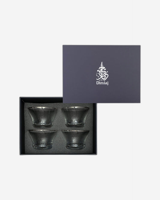 مجموعة ديملاج بيرلا من 4 قطع أوعية تقديم (بلاتينيوم)