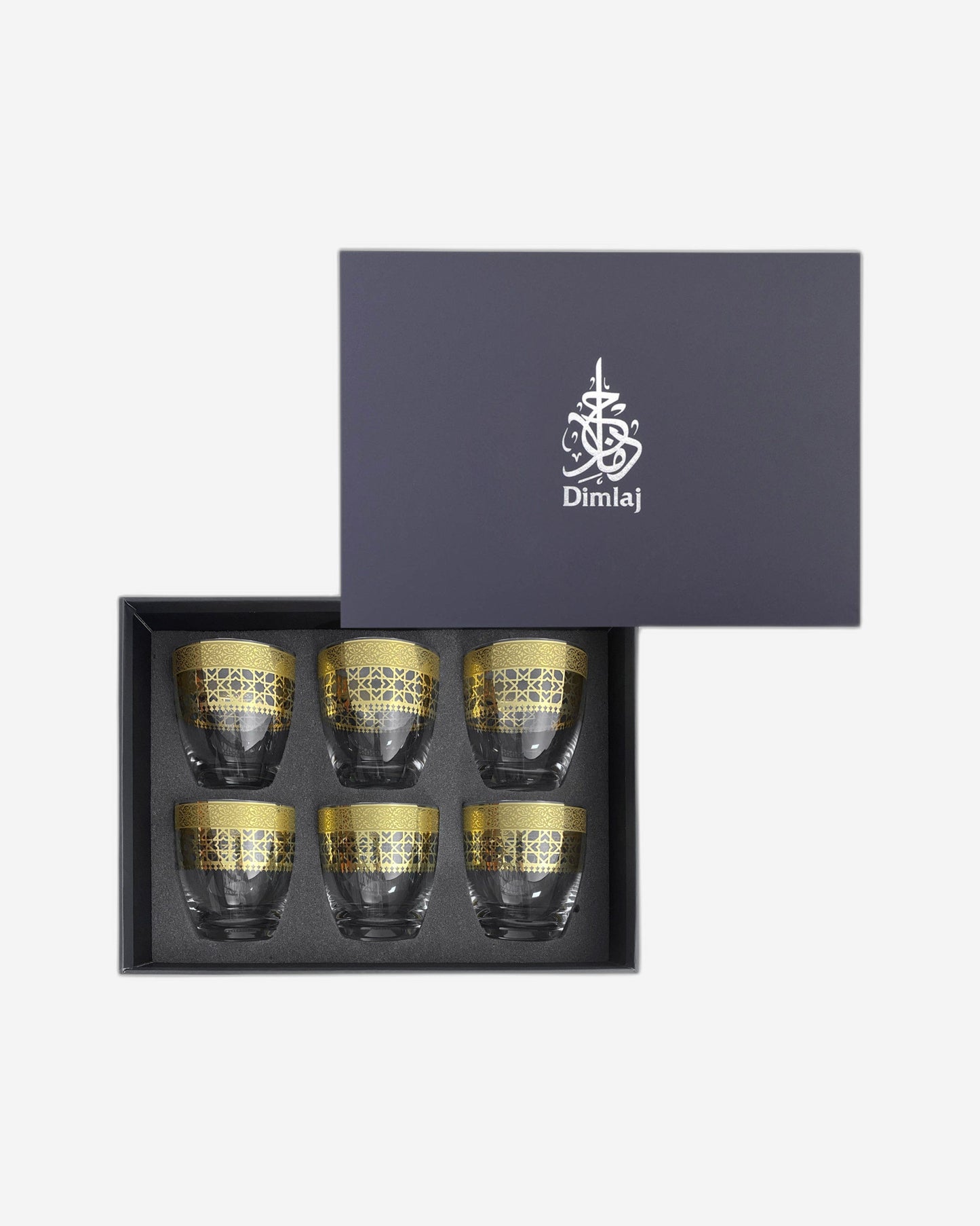 أكواب ديملاج كوردوبا القصيرة، 6 قطع، ذهبية