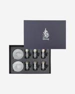 طقم ديملاج قرطبة من 6 فناجين شاي (بلاتينيوم)