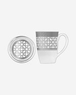 مجموعة ديملاج قرطبة من 4 أكواب وأغطية (بلاتينيوم)