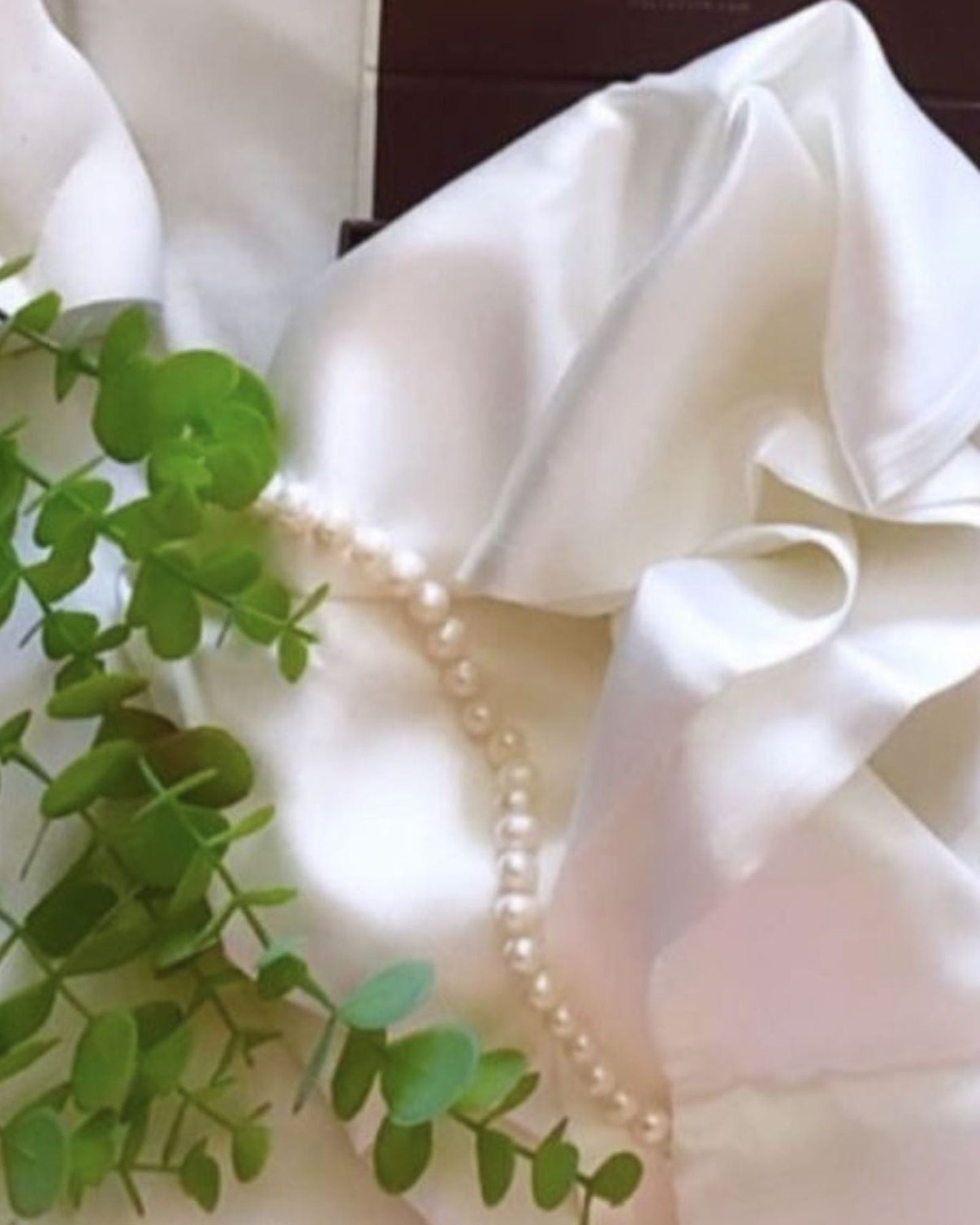 غطاء وسادة "حرير التوت" من مايفيرسيلك باللون الأبيض اللامع