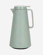 قارورة فيسمان المعزولة بالفراغ سعة 1000 مل، خضراء مع بطانة زجاجية وردية اللون