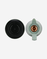 قارورة فيسمان المعزولة بالفراغ سعة 1000 مل، خضراء مع بطانة زجاجية وردية اللون