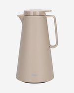 قارورة فيسمان المعزولة بالتفريغ، سعة 1000 مل، بلون كريمة الموكا، مع بطانة زجاجية وردية اللون