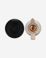 قارورة فيسمان المعزولة بالتفريغ، سعة 1000 مل، بلون كريمة الموكا، مع بطانة زجاجية وردية اللون