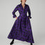 Isabella Silk Twill Printed Shirt in Purple