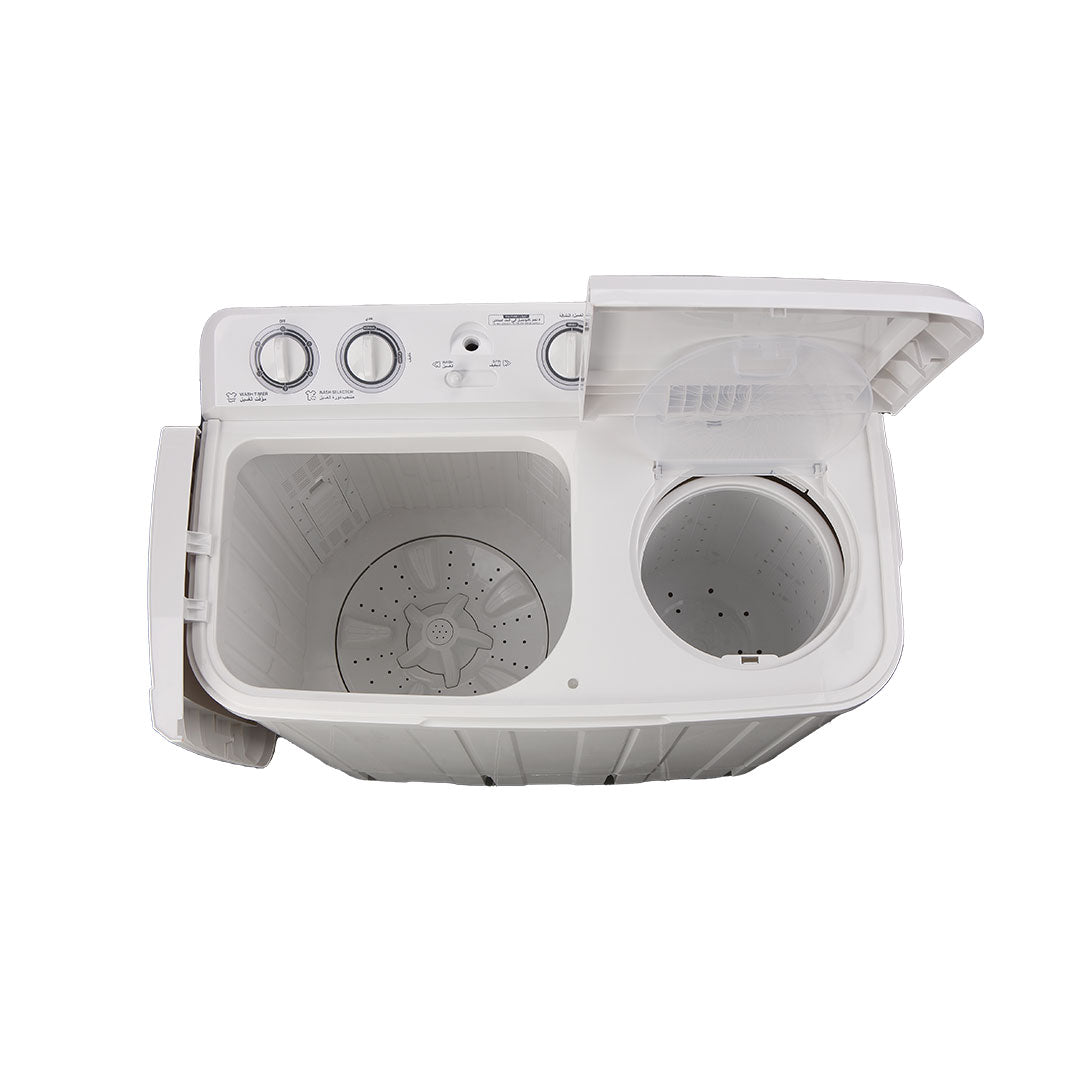 غسالة ملابس TCL ذات حوضين سعة 8 كجم