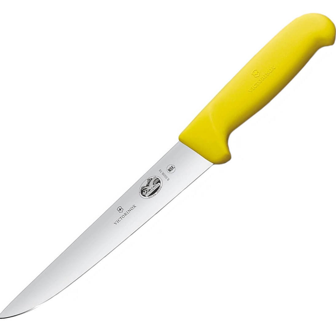 Victorinox Fibrox Sticking Knife 22Cm Straight Yellow 5.5508.22