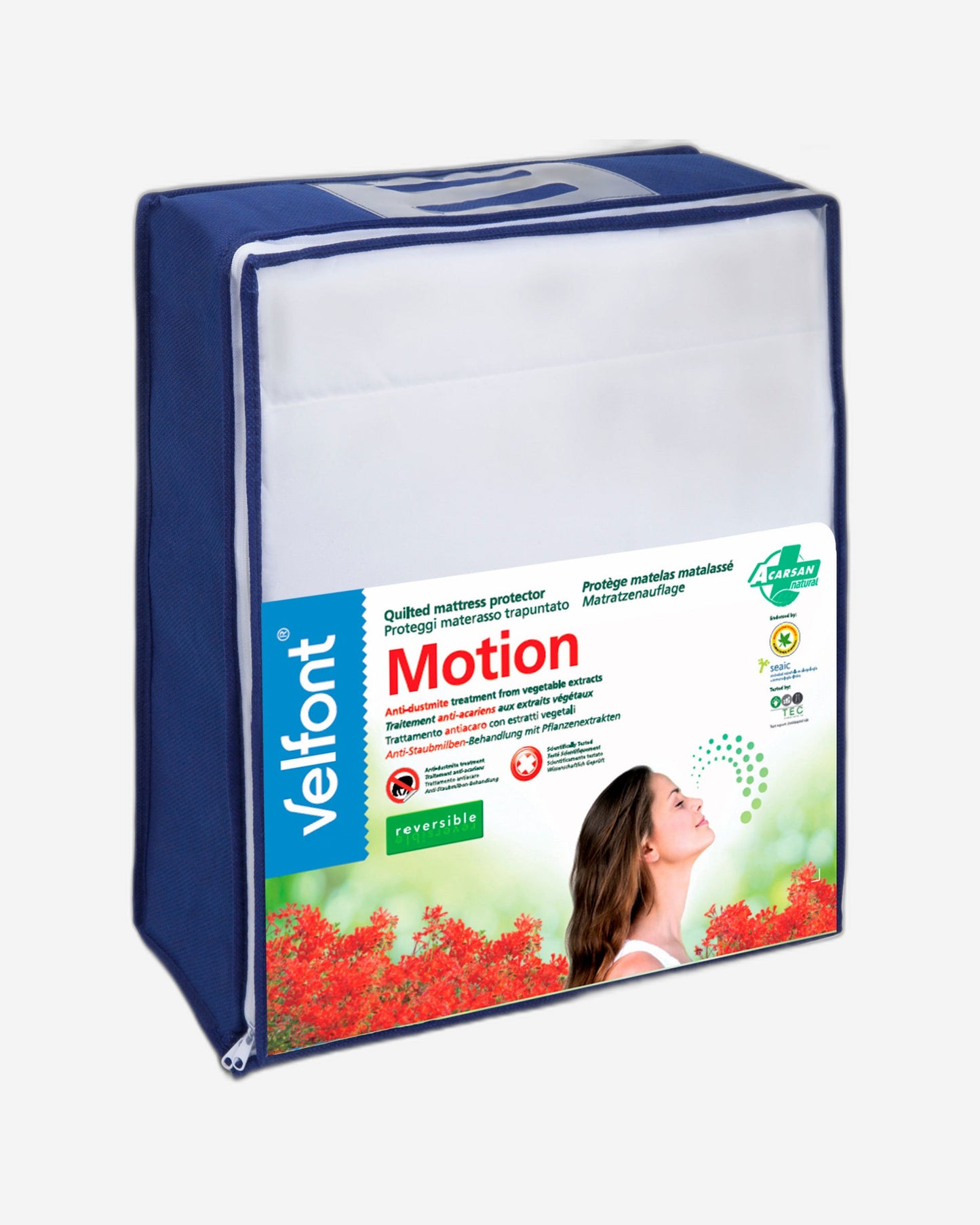 واقي مرتبة مبطن "قابل للعكس" من فيلفونت باللون الأبيض