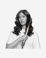 جهاز تصفيف الشعر متعدد الاستخدامات من دايسون إير راب، لون نيكل لامع ونحاس غني، للشعر الطويل الكامل