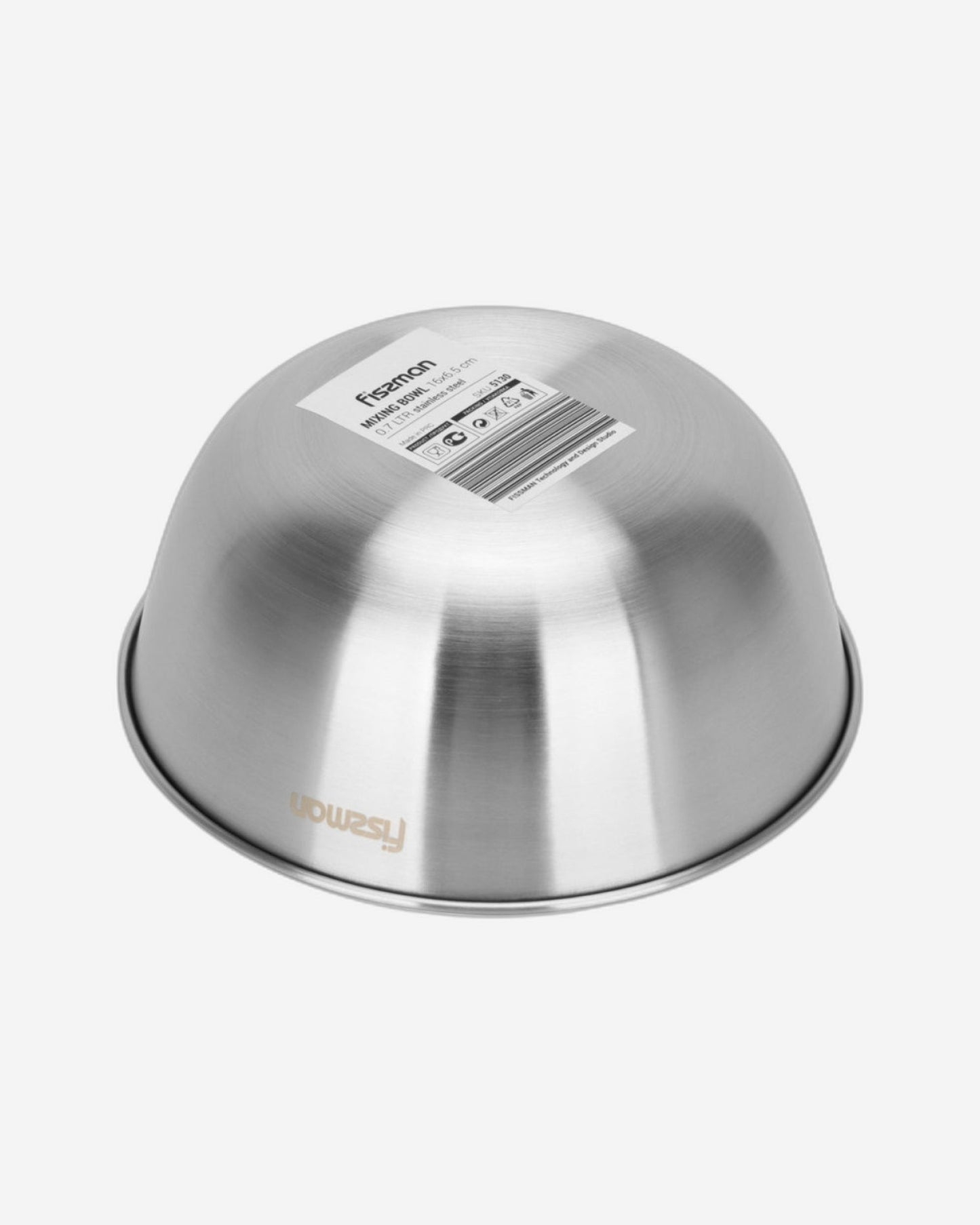 وعاء خلط فيسمان ١٦ سم/٠٫٧ لتر (فولاذ مقاوم للصدأ)
