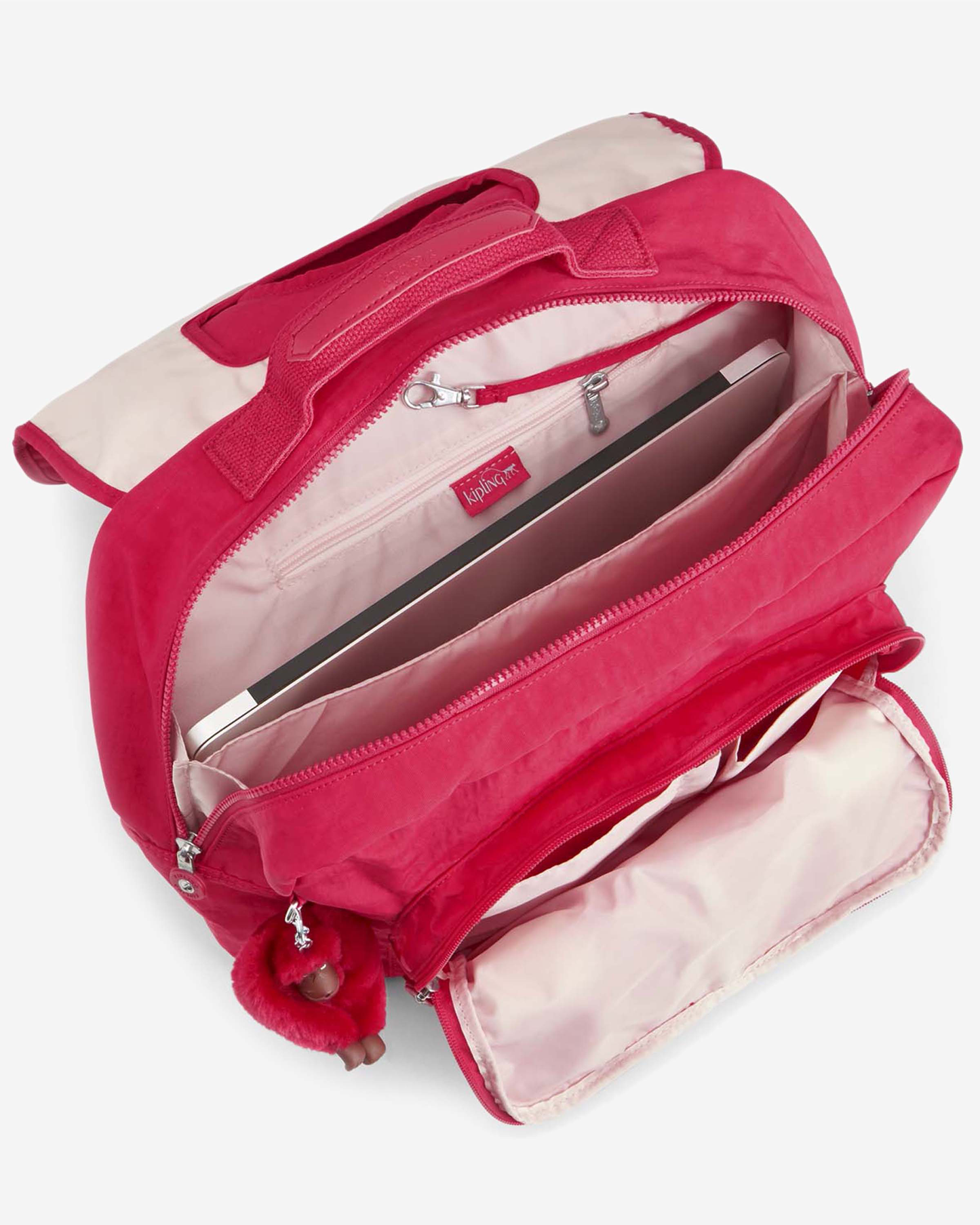 Kipling  Iniko True Pink Medium Backpack (with laptop compartment) 10920-09F