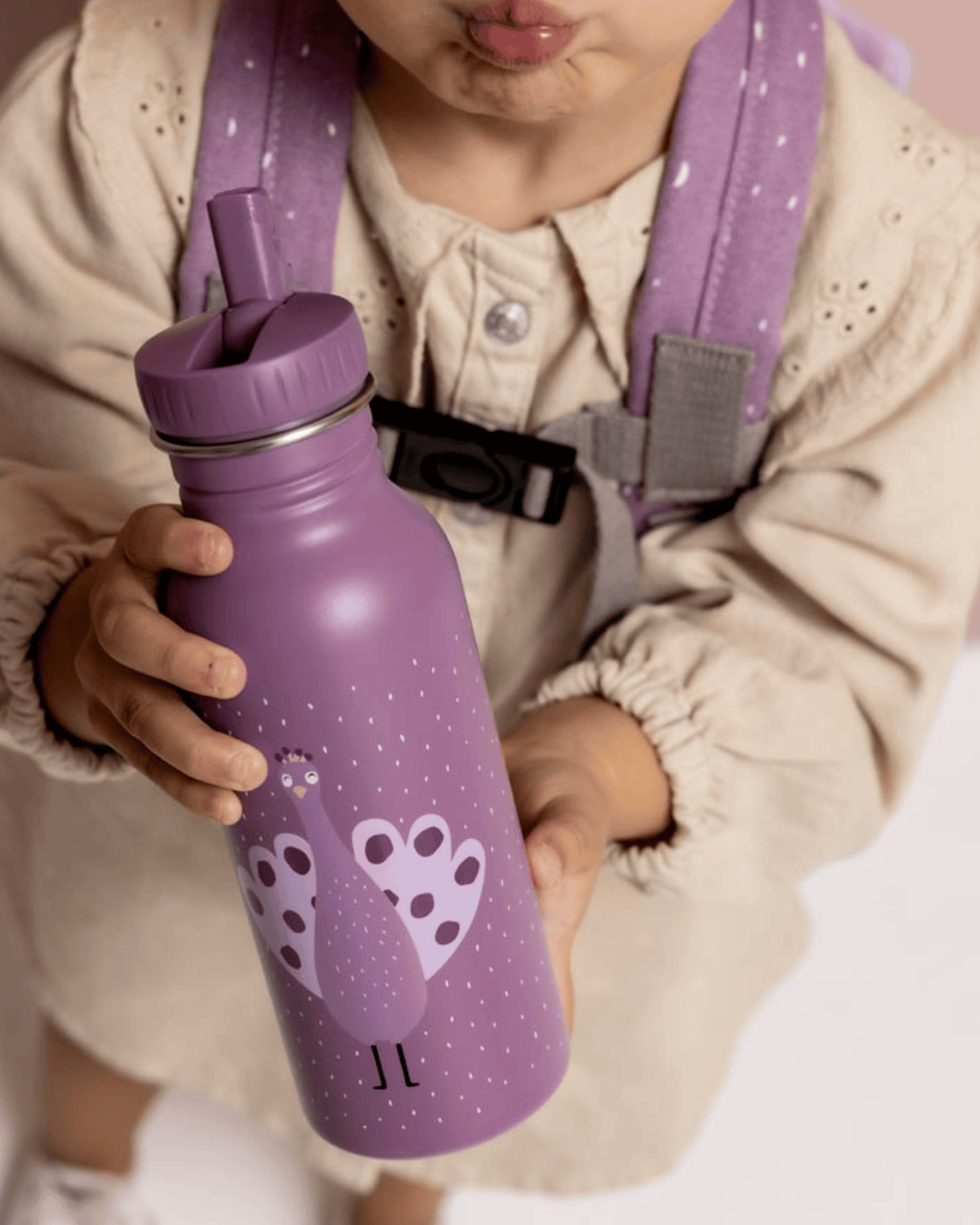 Trixie Stainless Steel Water Bottle - 500ml - Mrs.Peacock