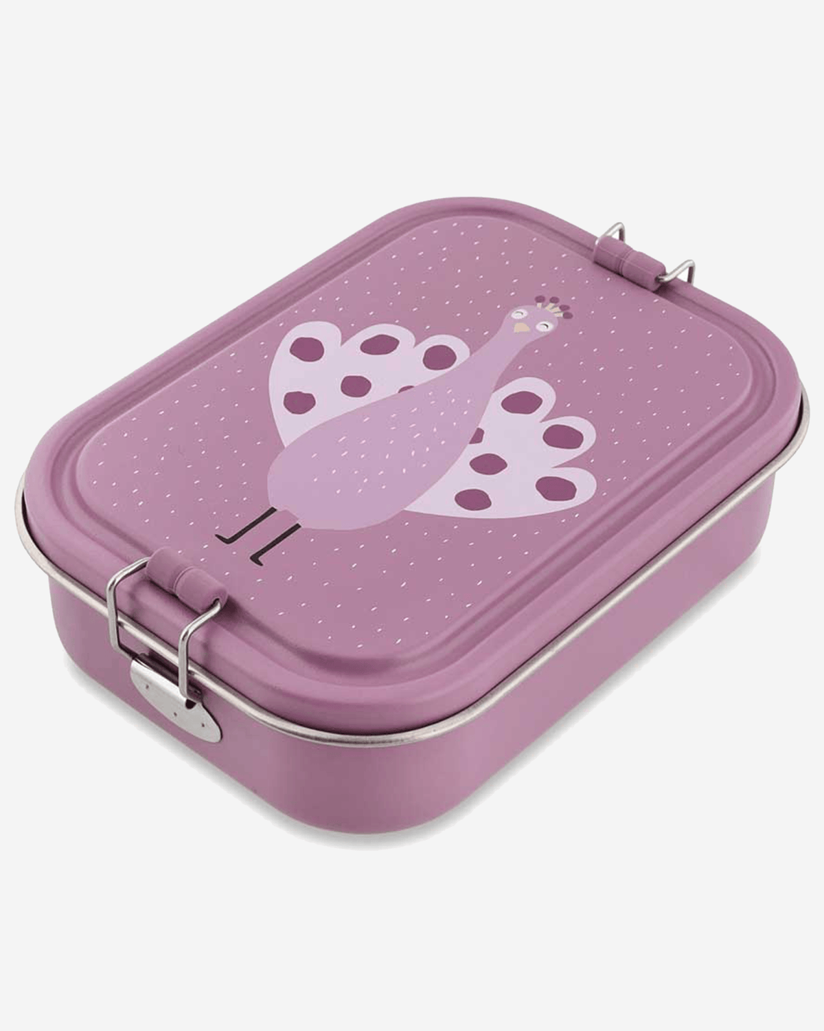 Trixie Stainless Steel Lunch Box Large - 2-Compartment - Mrs. Peacock