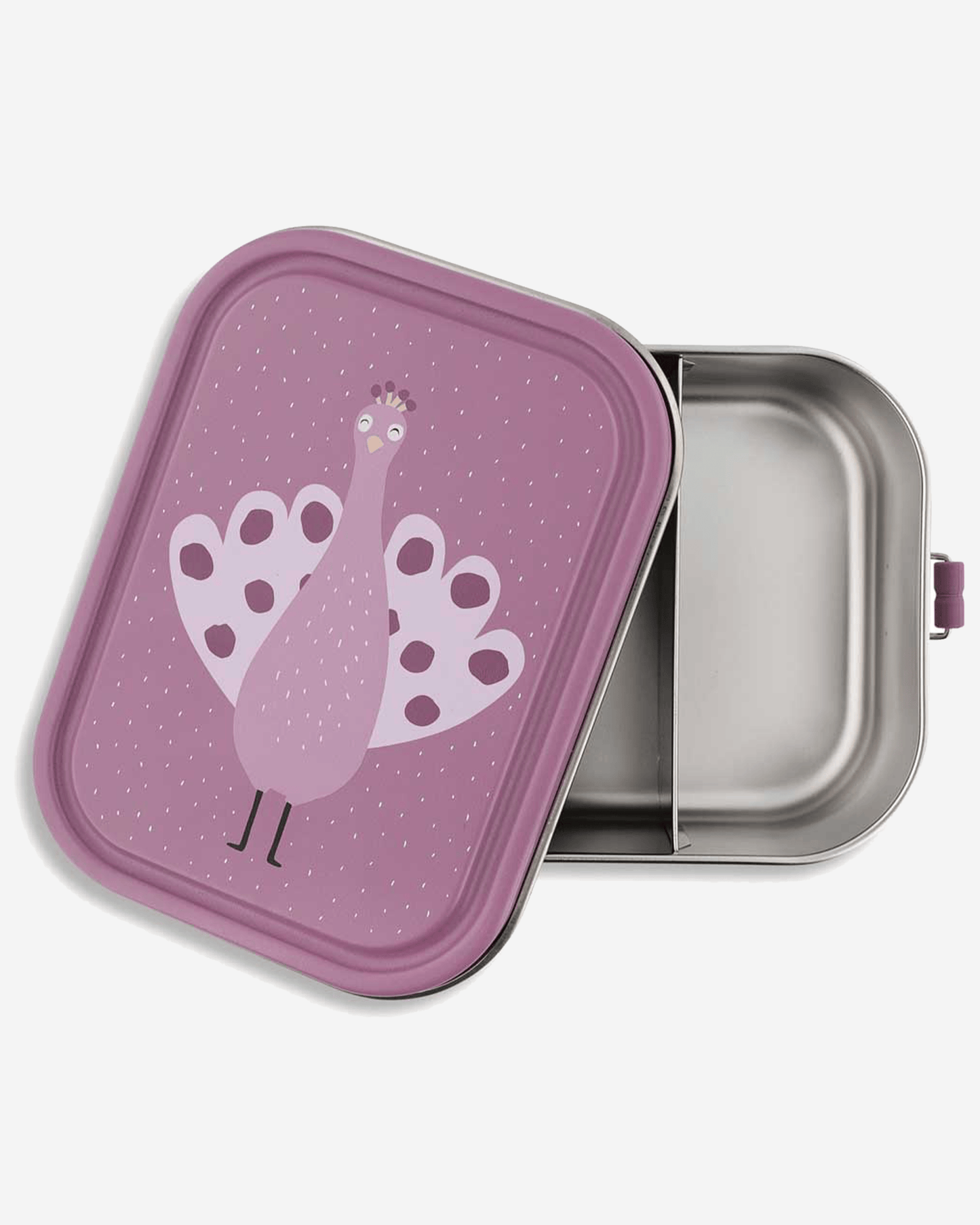 Trixie Stainless Steel Lunch Box Large - 2-Compartment - Mrs. Peacock
