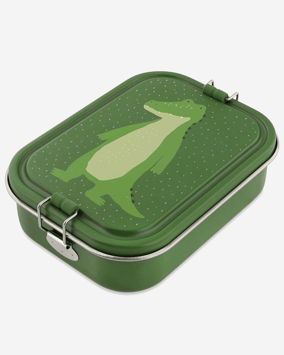 Trixie Stainless Steel Lunch Box Large - 2-Compartment - Mr. Alligator