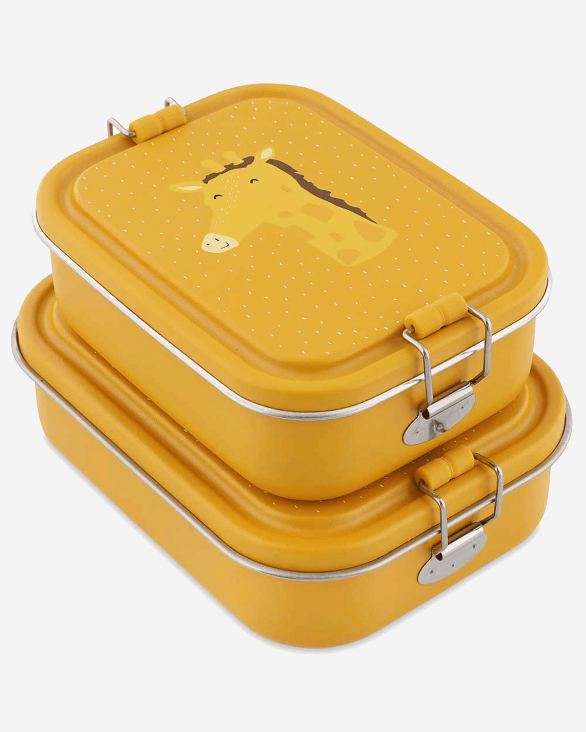 Trixie Stainless Steel Lunch Box Large - 2-Compartment - Mr. Giraffe