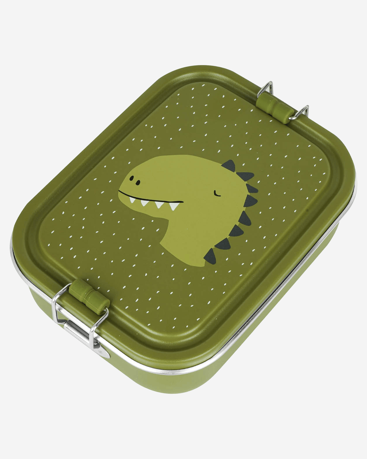 Trixie Stainless Steel Lunch Box Large - 2-Compartment - Mr. Dino