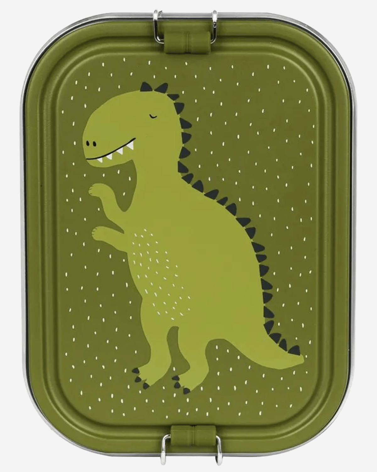 Trixie Stainless Steel Lunch Box Large - 2-Compartment - Mr. Dino