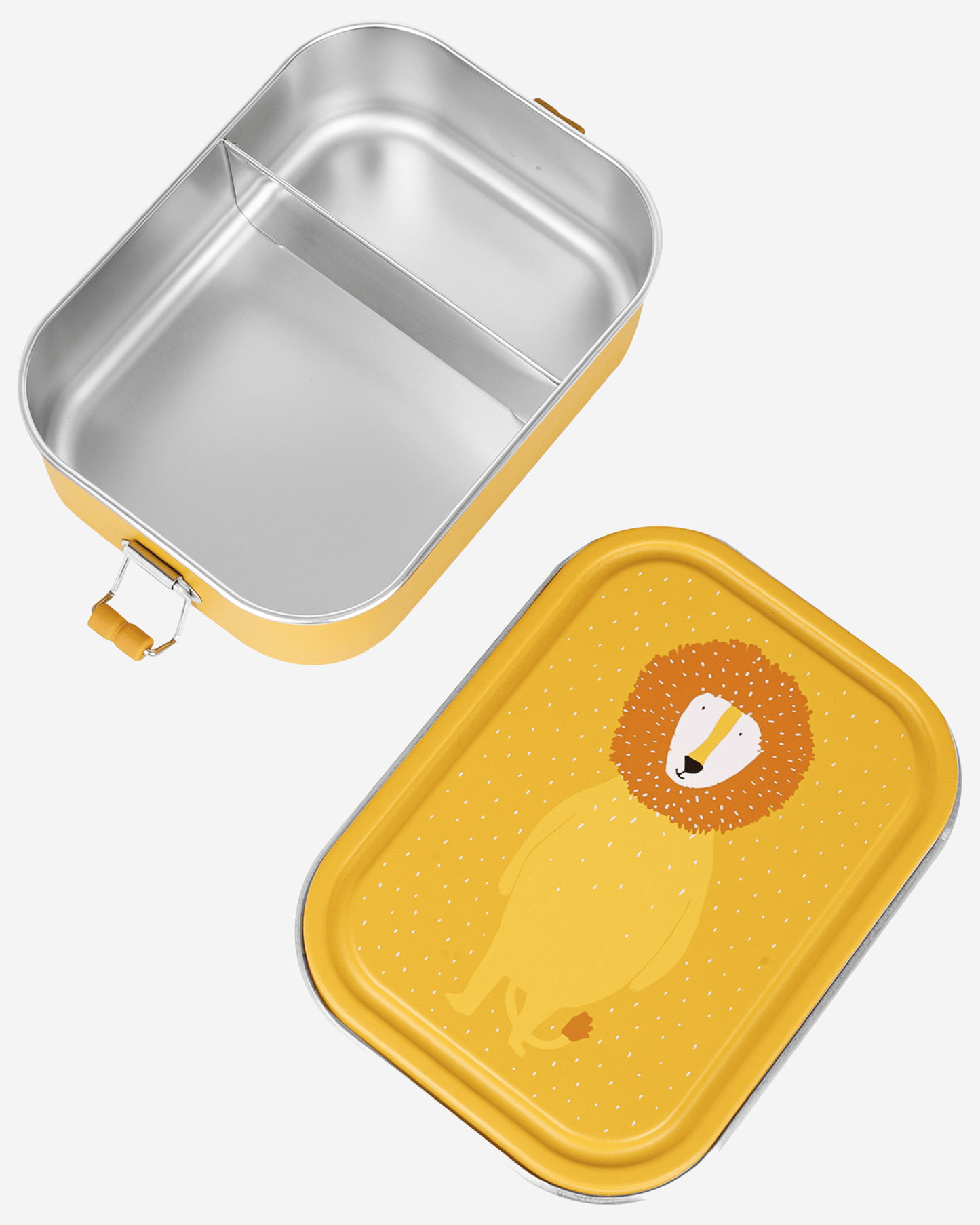 Trixie Stainless Steel Lunch Box Large - 2-Compartment - Mr. Lion