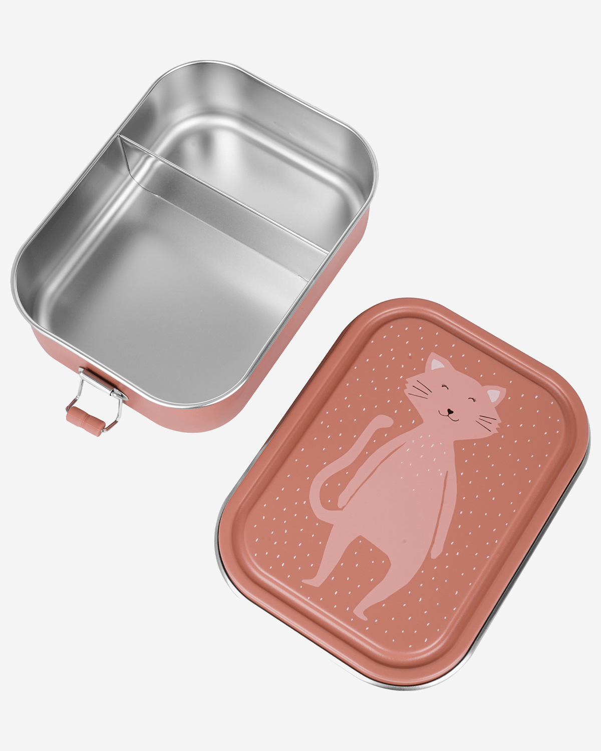 Trixie Stainless Steel Lunch Box Large - 2-Compartment - Mrs. Cat
