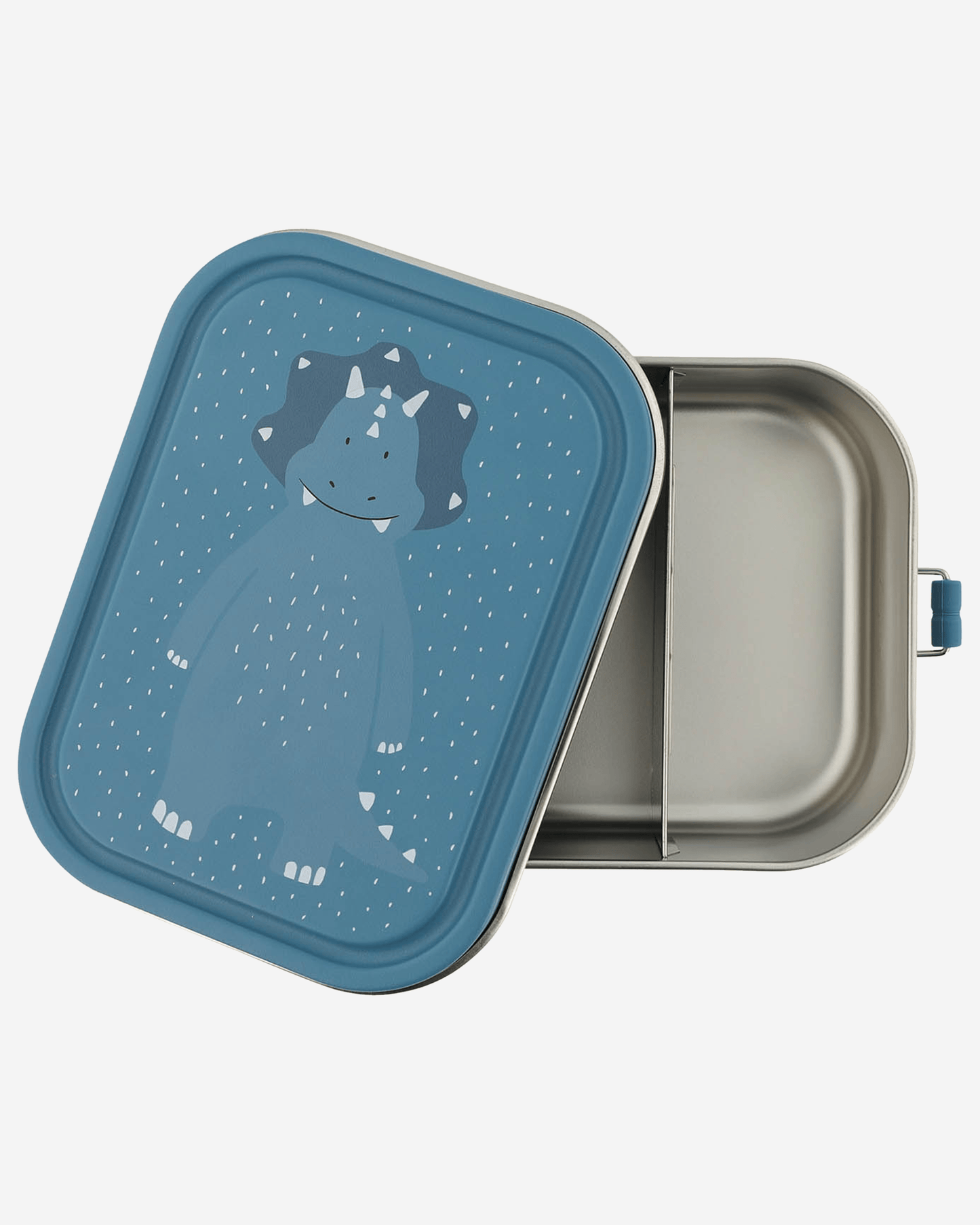 Trixie Stainless Steel Lunch Box Large - 2-Compartment - Mr. Triceratops