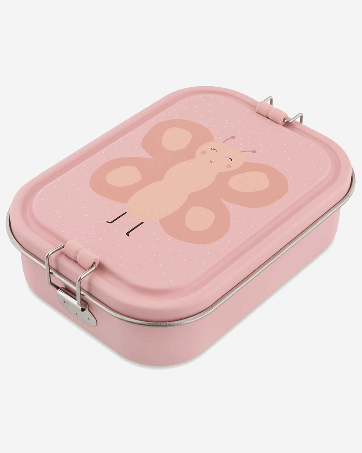 Trixie Stainless Steel Lunch Box Large - 2-Compartment - Mrs. Butterfly