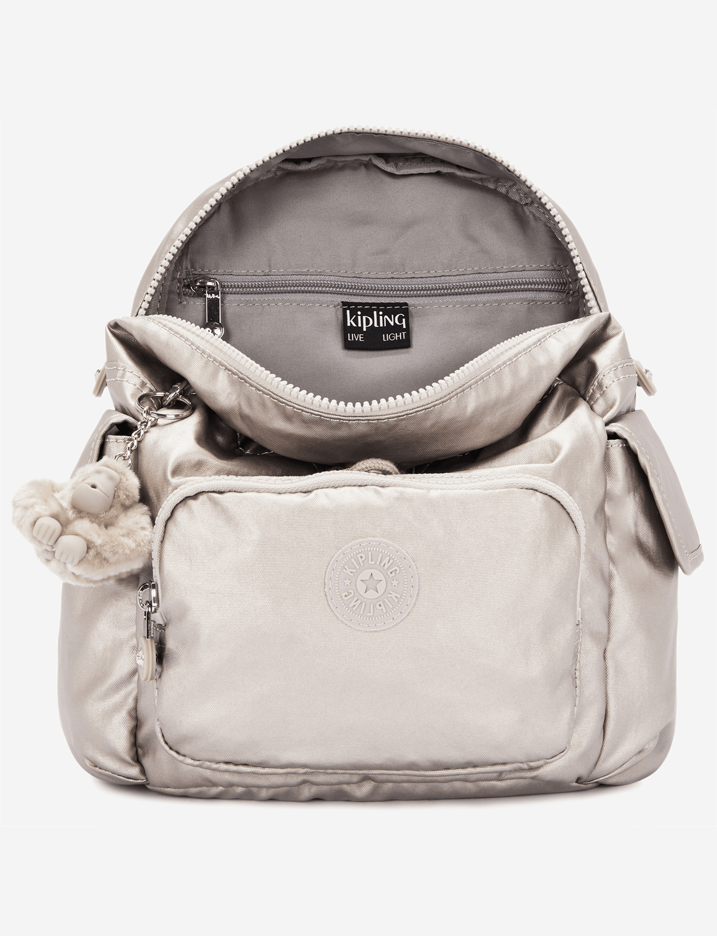 حقيبة ظهر صغيرة KIPLING City Pack Mini Metallic Glow I2671-48I