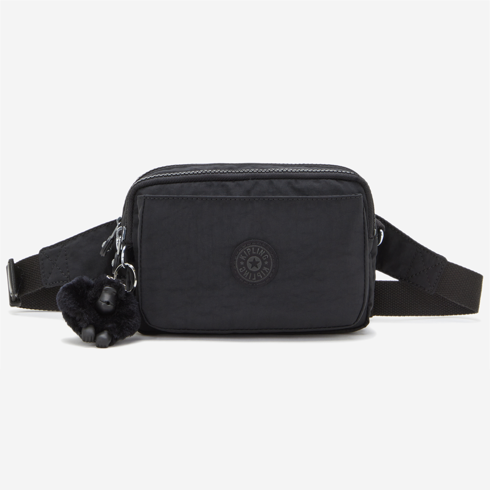 KIPLING Abanu Multi Black Noir Small crossbody convertible to waistbag (with removable shoulderstrap) I3795-P39