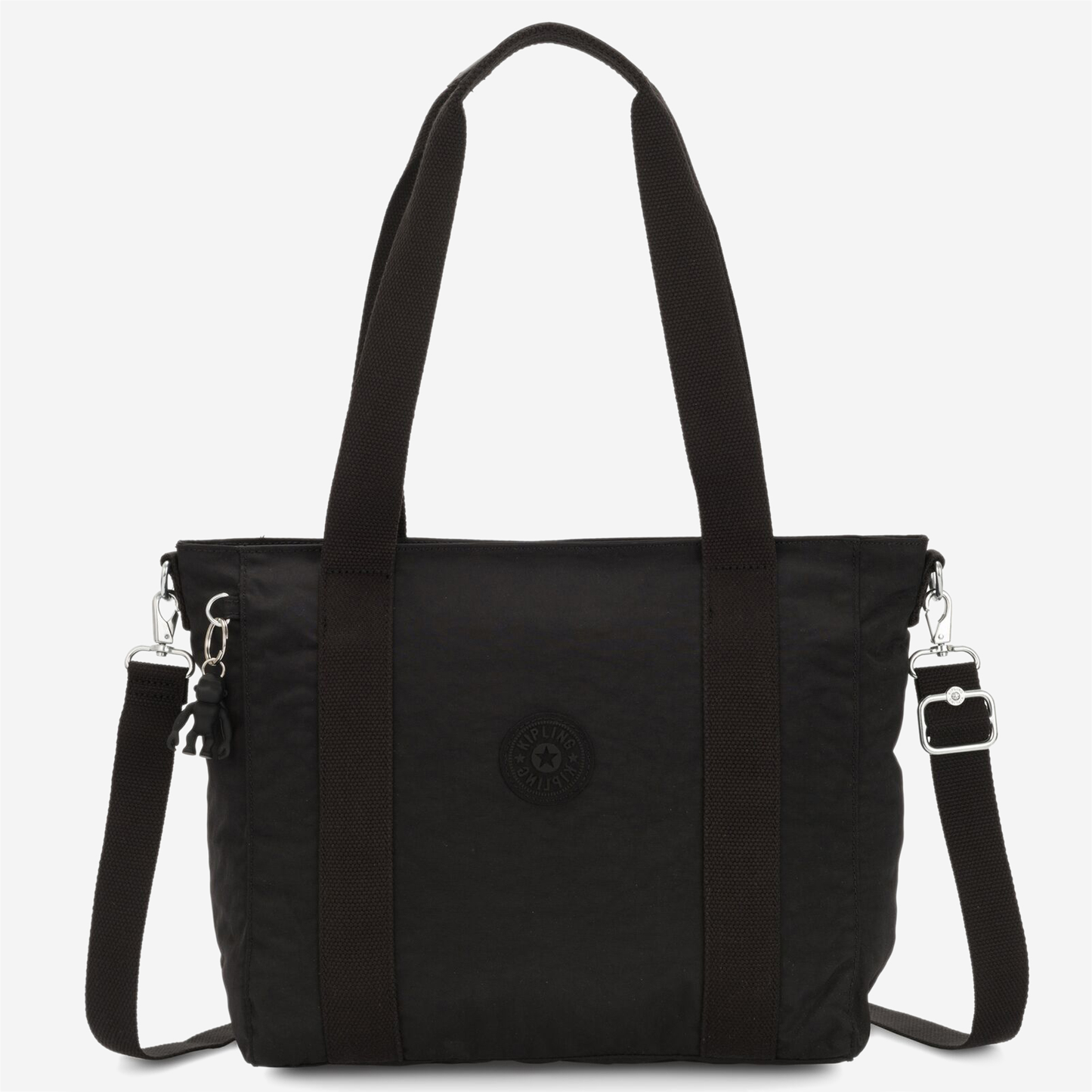 KIPLING Asseni S Black Noir Small tote (with removable shoulderstrap) I4400-P39