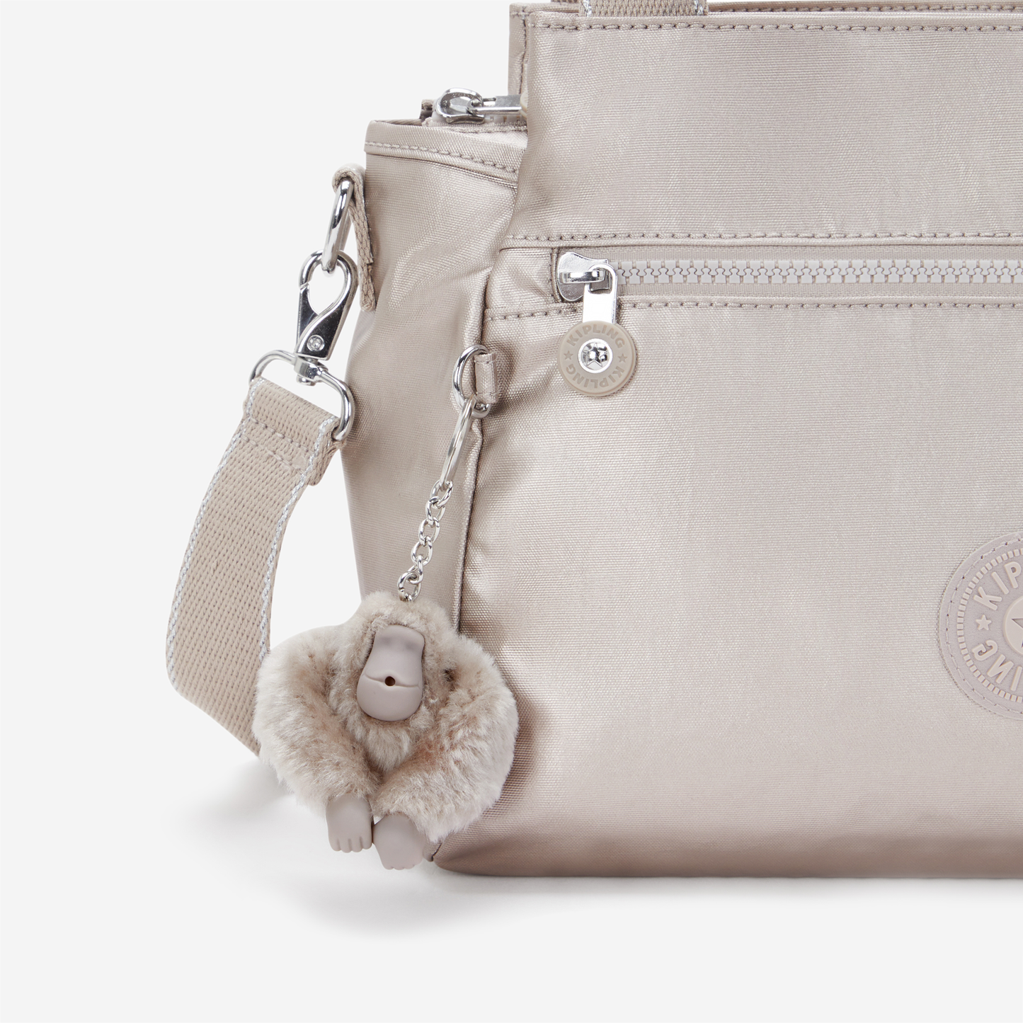 KIPLING Elysia Metallic Glow Medium shoulderbag (with removable shoulderstrap) 43793-48I