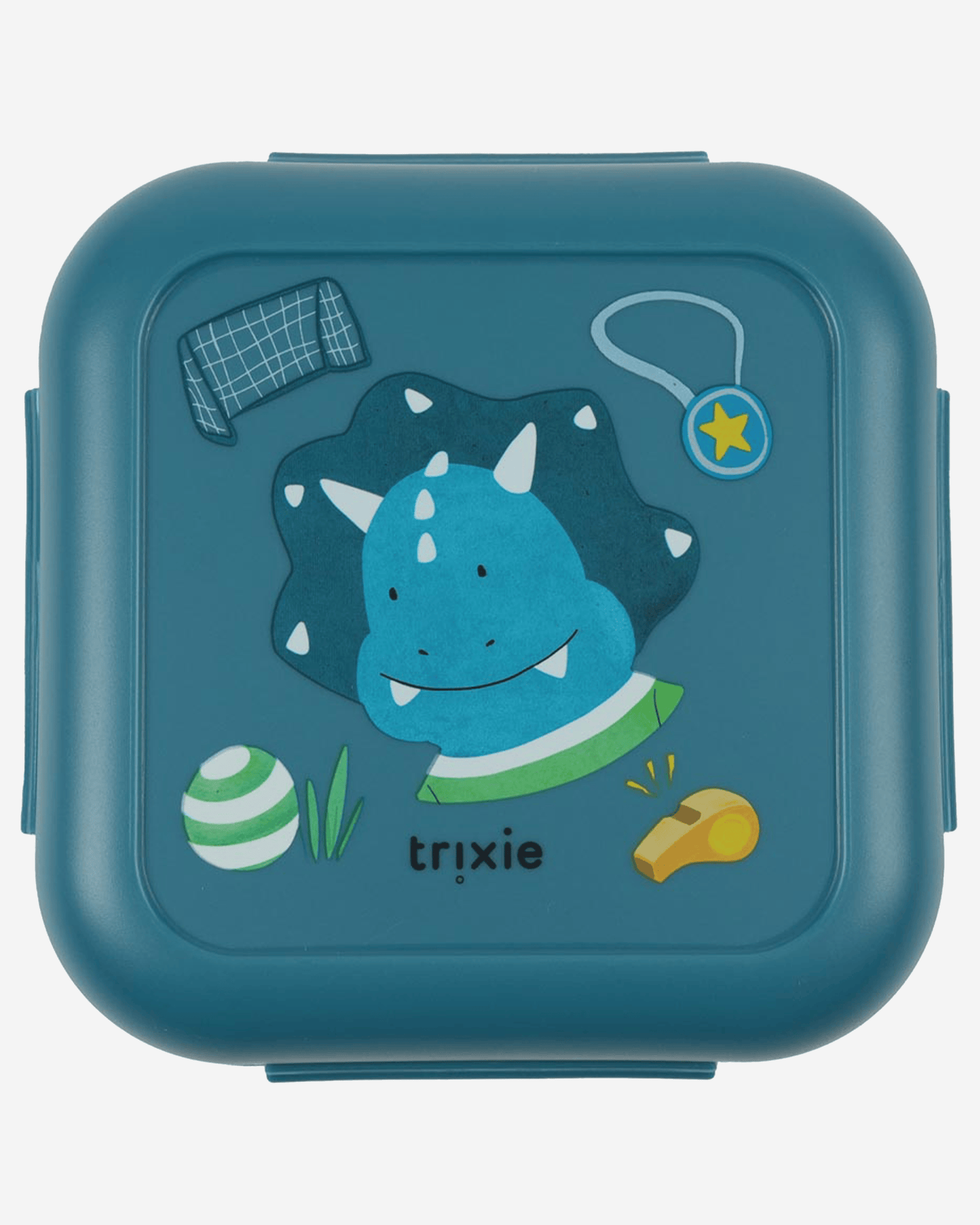 Trixie Snack Box With Clips - Ballplayer Mr. Triceratops