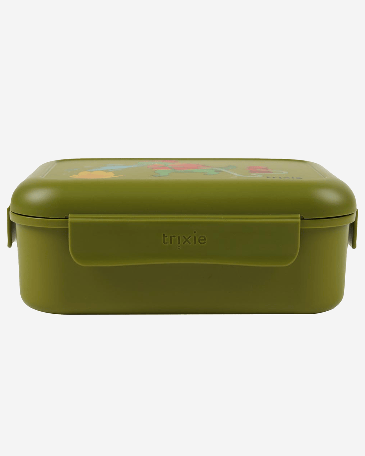 Trixie Lunch Box With Clips - Fireman Mr. Dino